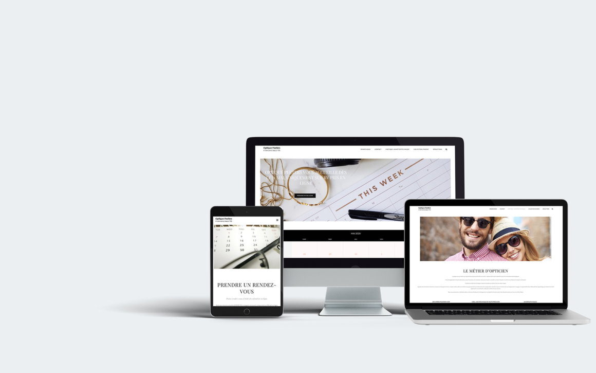Optique Peeters – Site web et RV en ligne