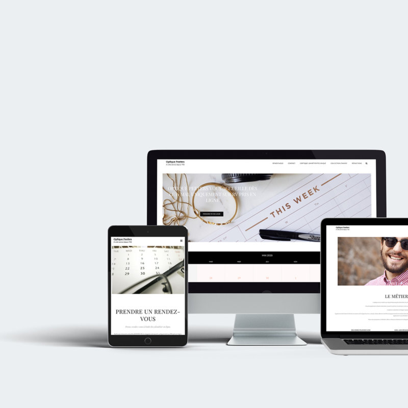 Optique Peeters – Site web et RV en ligne